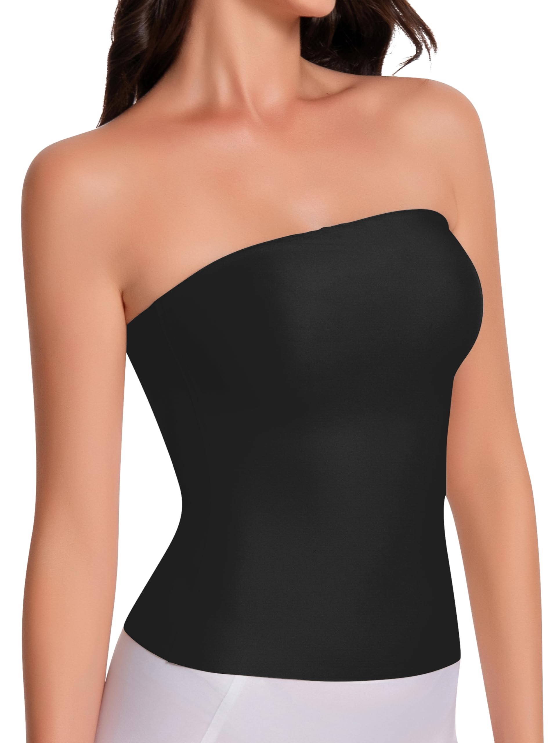 Artdear Tube Tops for Women Sexy Y2K Crop Top Double Lined Strapless Tank Summer Going Out Tops Air