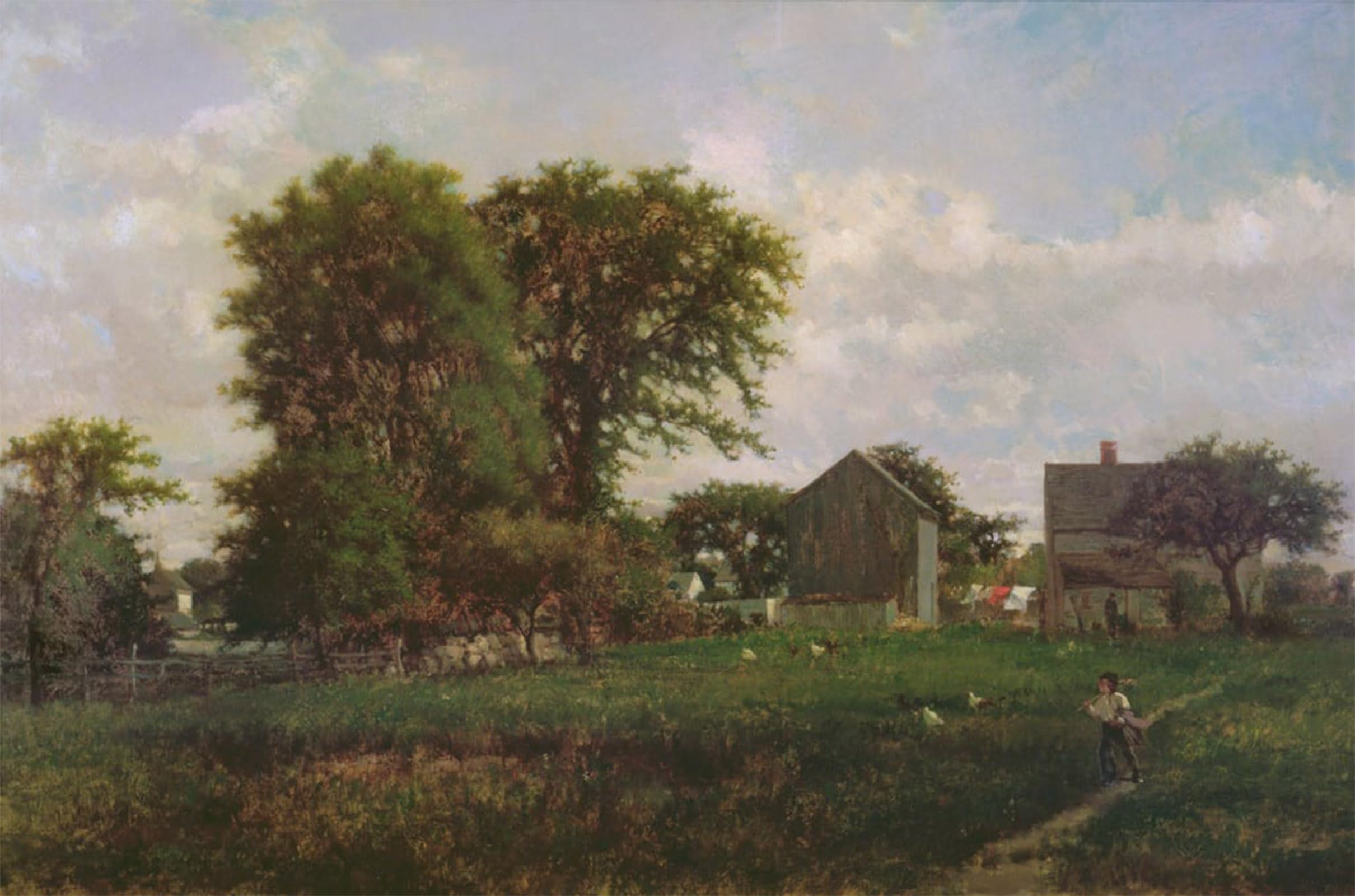 POSTERIIk Famous Animal Posters Vintage Picture Massachusetts Landscape by George Inness Modern Wall Decor for Home Decor 60x90cm
