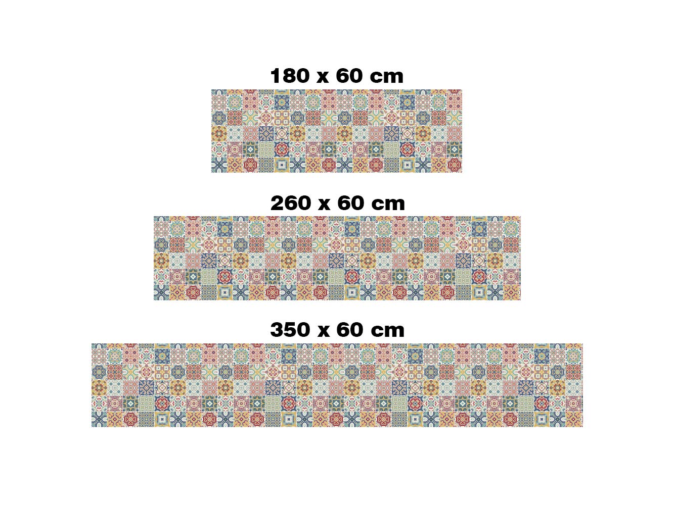 Oedim - Decorazione da parete per cucina, effetto piastrelle | vinile ecologico | pannello in vinile laminato | parete da cucina | 180 x 60 cm | protezione per parete cucina | decorazione