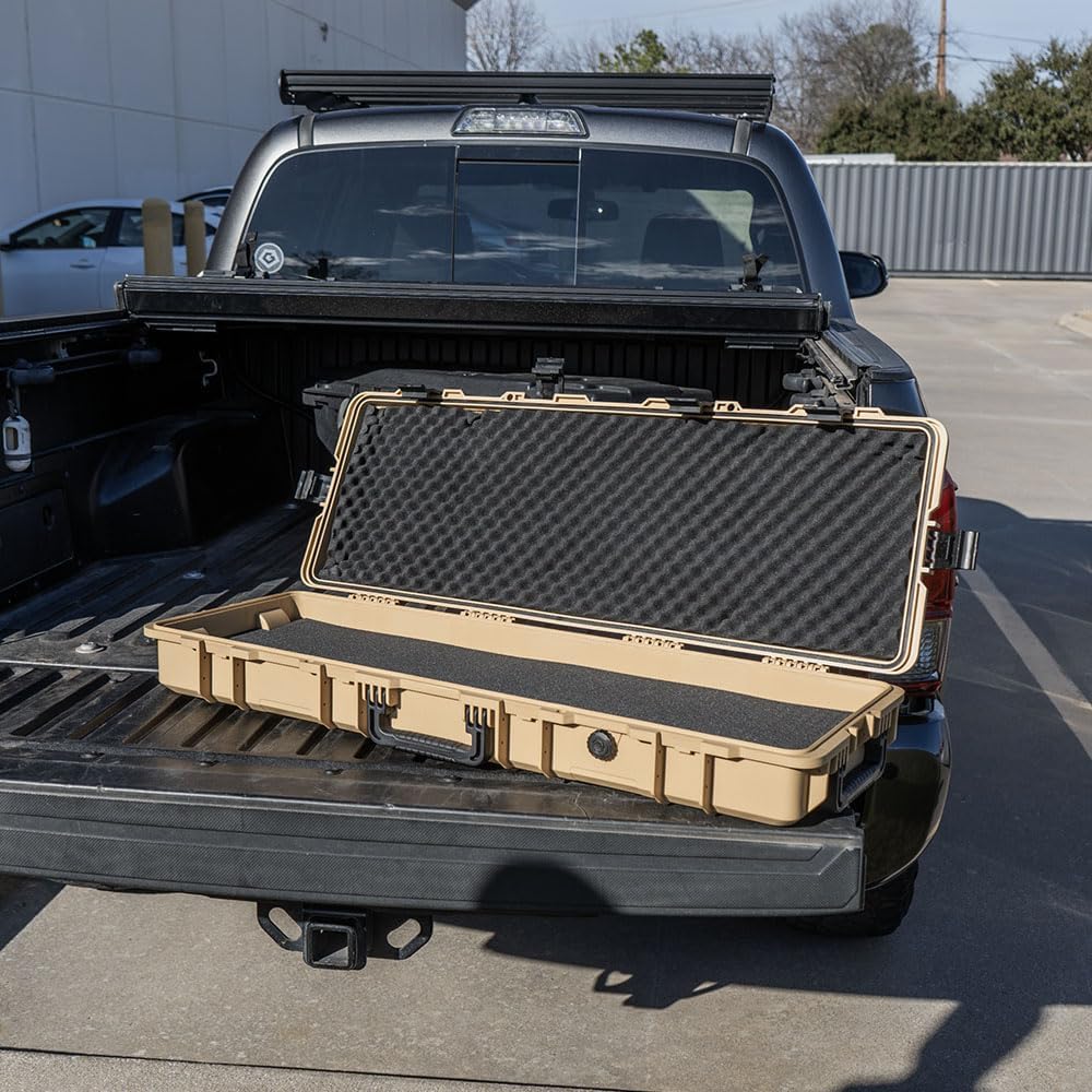 GRITR 39" Tactical Hard Rifle Case with Foam Padding - TSA Approved Firearm Travel Case for Rifles - IP67 Compliant Waterproof Dustproof Shockproof Firearm Storage Accessory - Image 7
