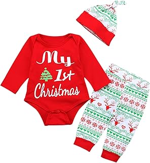 Generic Baby,Clothing,Baby Boys 0-24m,Sleepwear & Robes,Pyjama Sets Dinosaur Clothes Babies Infant Baby Boys Girls Sets PJ's Pajamas Christmas Letter Romper Deer Pants Hat Soft Outfits Clothes Set Matching Kids Robes