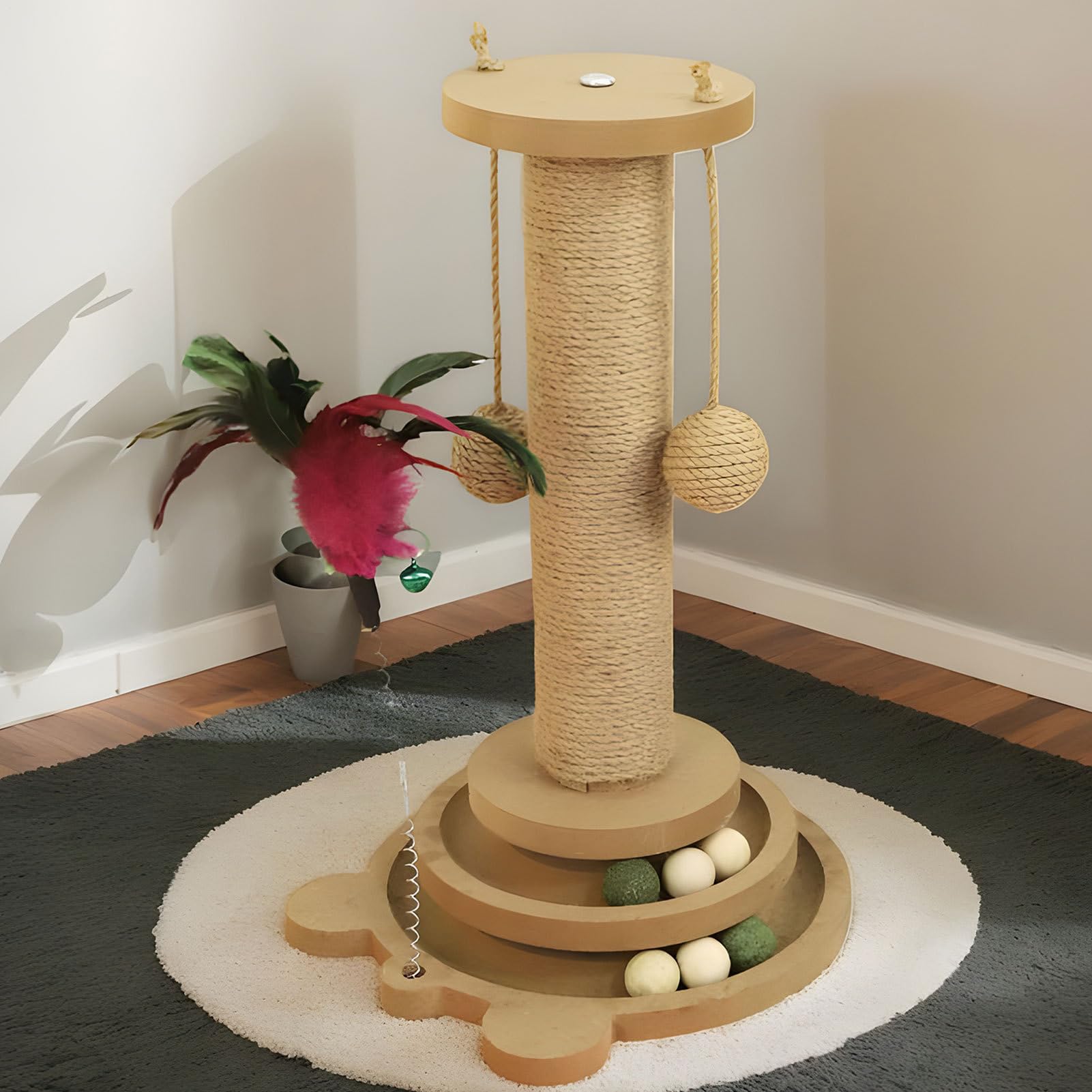 Griffoir pour Chat Circuit À Balle pour Chat