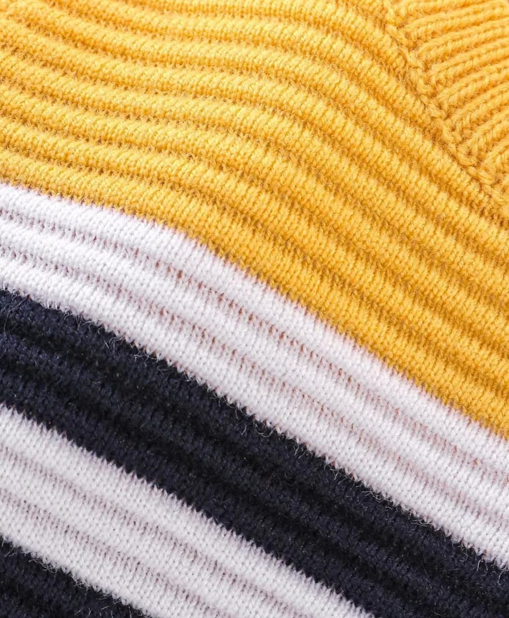 GTWO Trendy Round Neck Striped Black Colour Regular Fit Full Sleeve Pullover Sweater for Kids Toddler Boys & Girls (Pack of 1) (in, Age, 5 Years, 6 Years, Regular, Yellow) - Image 3 thumbnail