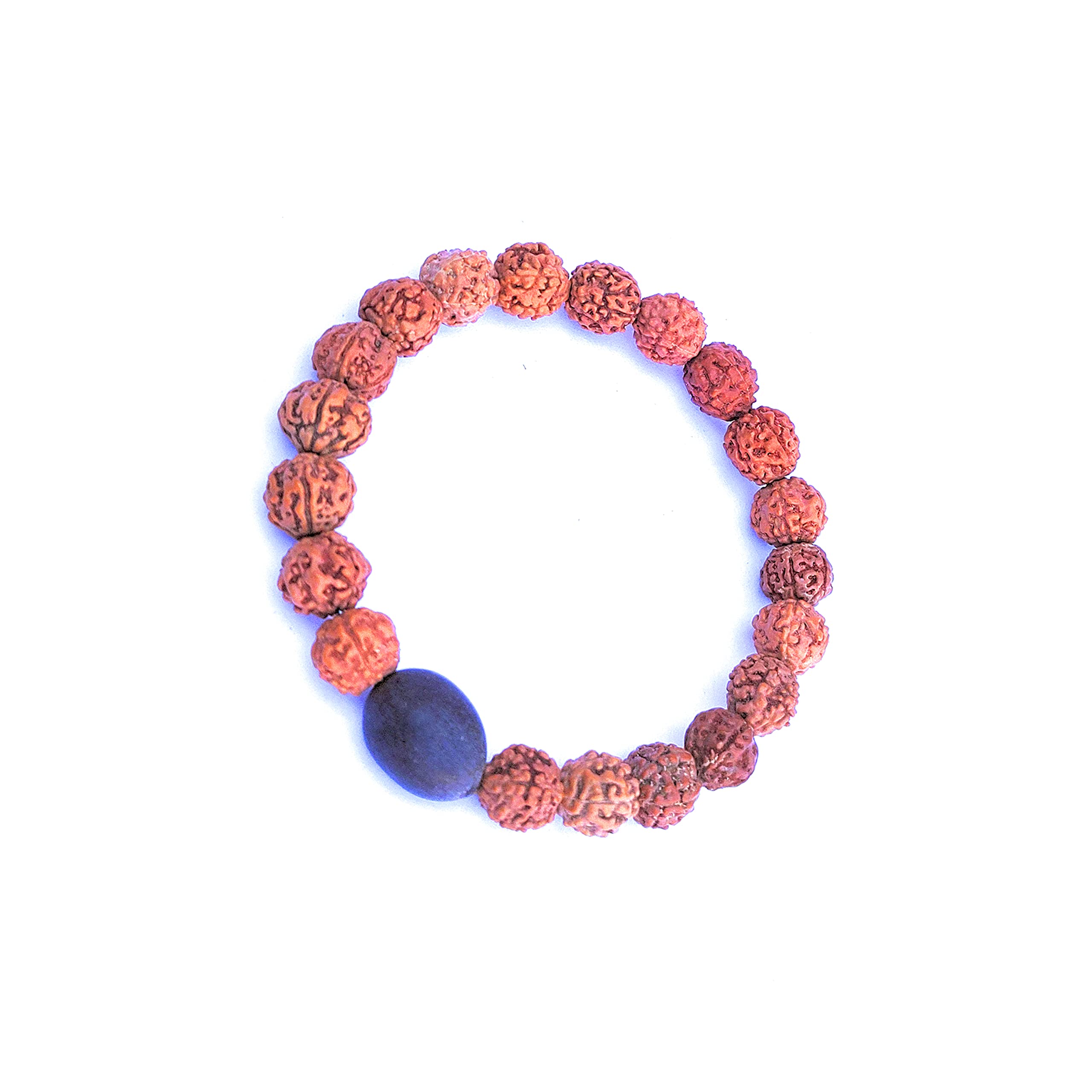 Vado® Rudraksha Bracelet, Stretchable Energized Wrist Band with 2 to 10 Mukhi Rudraksha | Tiger Eye | Evil Eye Crystal Beads (kamal Gatta 1)