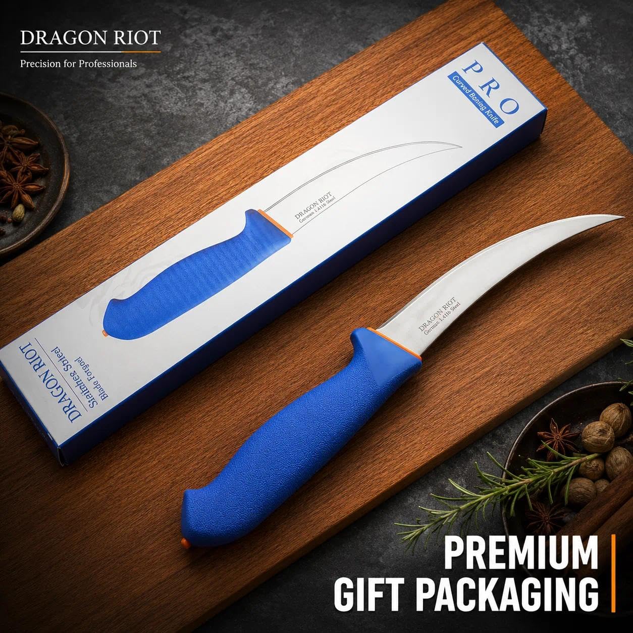 DRAGON RIOT 6 Inch Fillet Knife, Boning Knife, Flexible Blade, Curved Blade — Amazon image 7