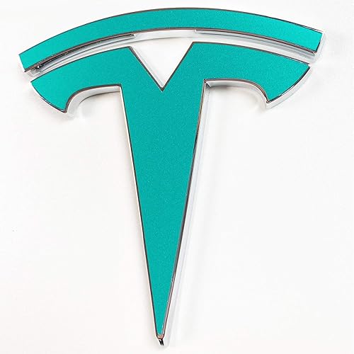 Miniatura 9 de Custom Cut Graphics Calcomanía de logotipo para Tesla Model S, Nosecone, juego de 14 piezas (verde brillante)