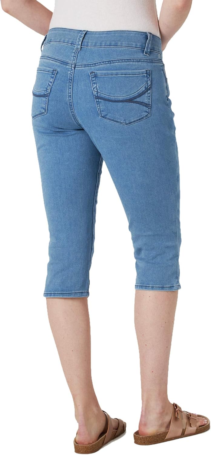 Riders by Lee Indigo Women's Ultra Soft Denim Capri 6 Sky