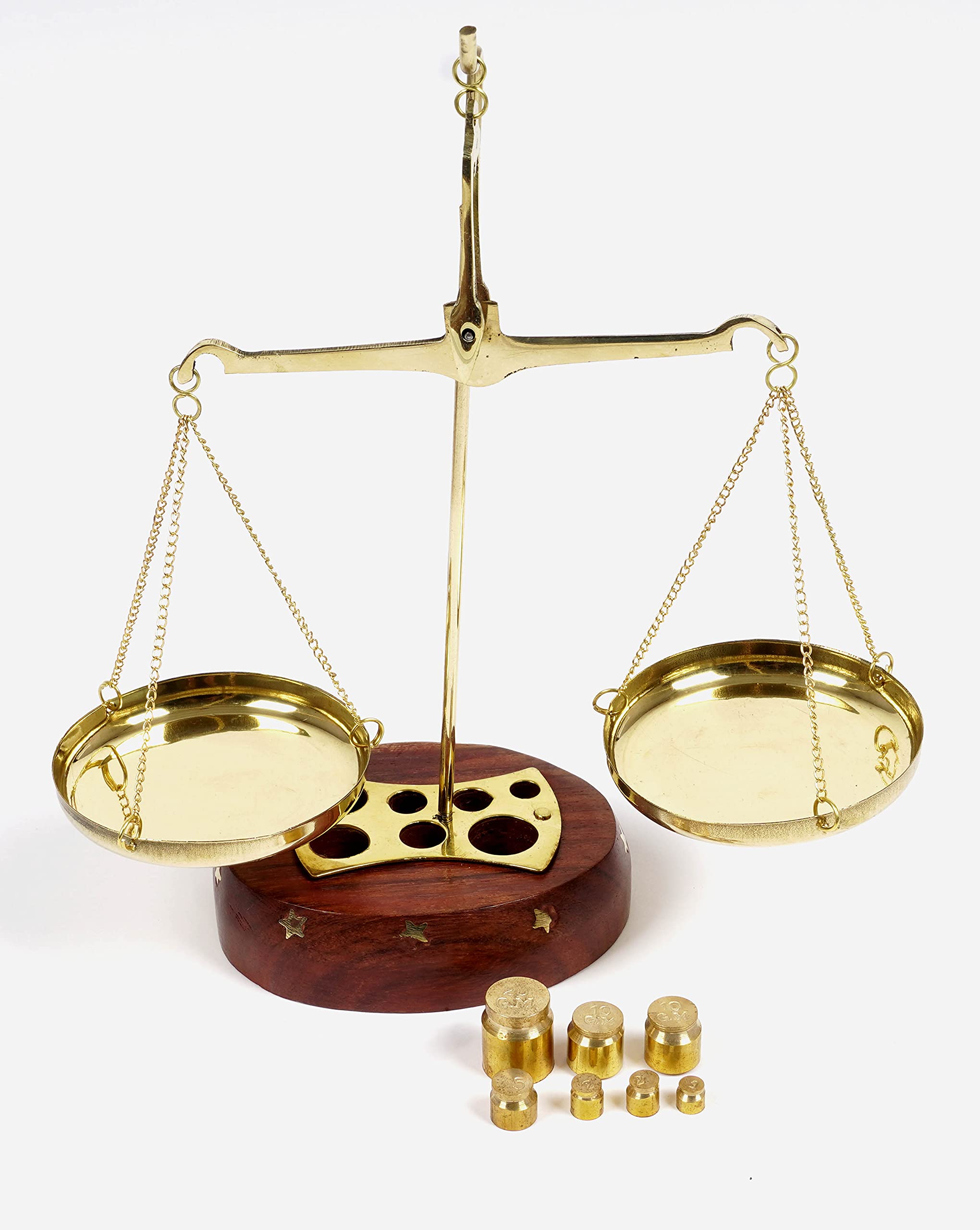 IBA Indianbeautifulart Apothecary Scale Vintage Collectible Brass Weight Scale Home Decor Antique Weight Balancing Scale Taraju - Image 4