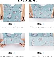 Vista 6 de Baby Disposable Bibs 100 pcs -Self feeding Food Crumb Catcher