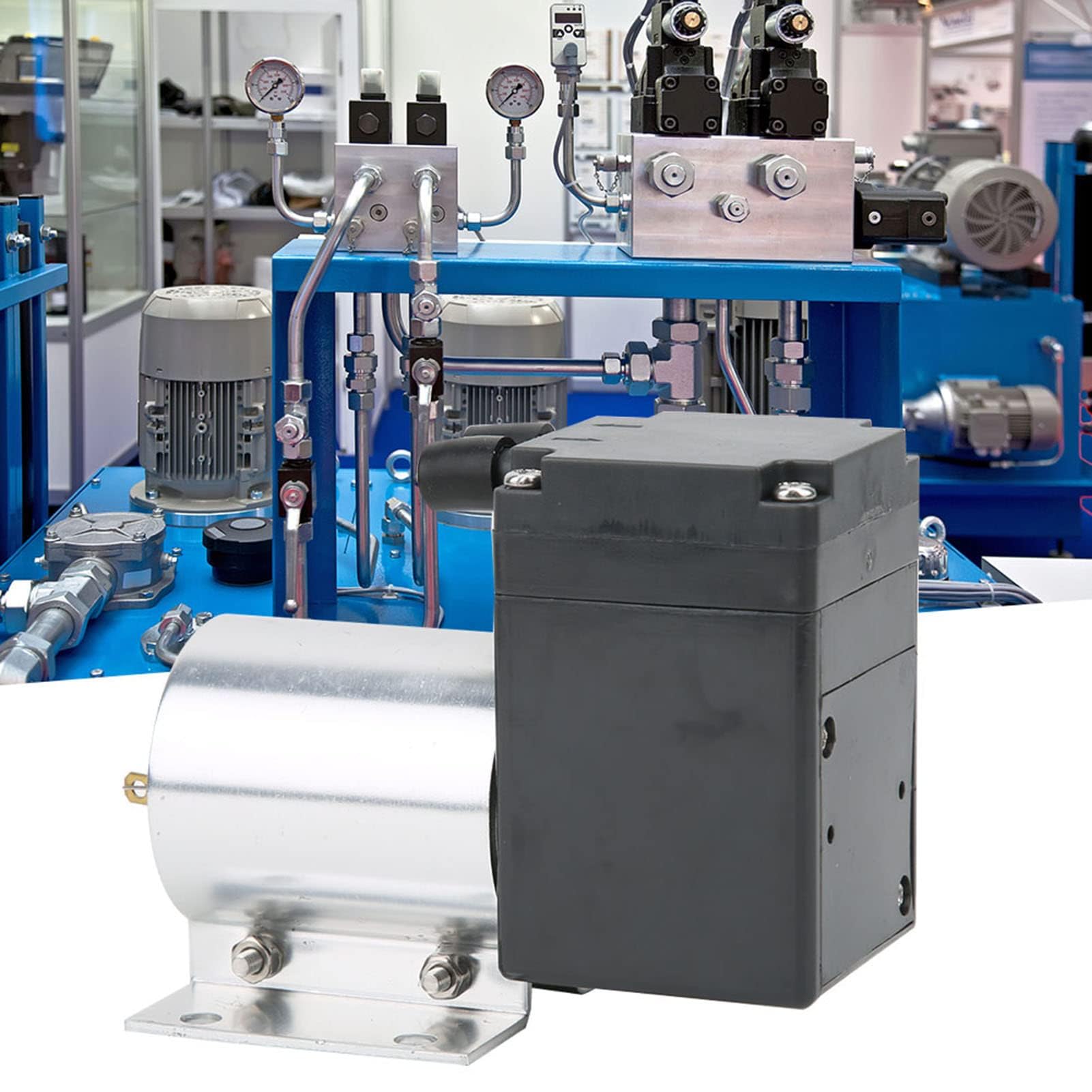 Vakuumpumpe, Unterdruckpumpe Elektrisch Vacuum Pump Saugpumpen mit Ständer -80 kPa 10 W DC24 V/DC12 V 15L / min (DC12V)