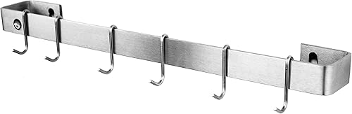 Enclume Premier - Estante para ollas de pared (24.0 in, acero inoxidable)