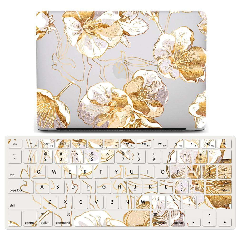 Funda MacBook Air 15 M2 A2941 con protector de teclado diseño de girasol JZ 6