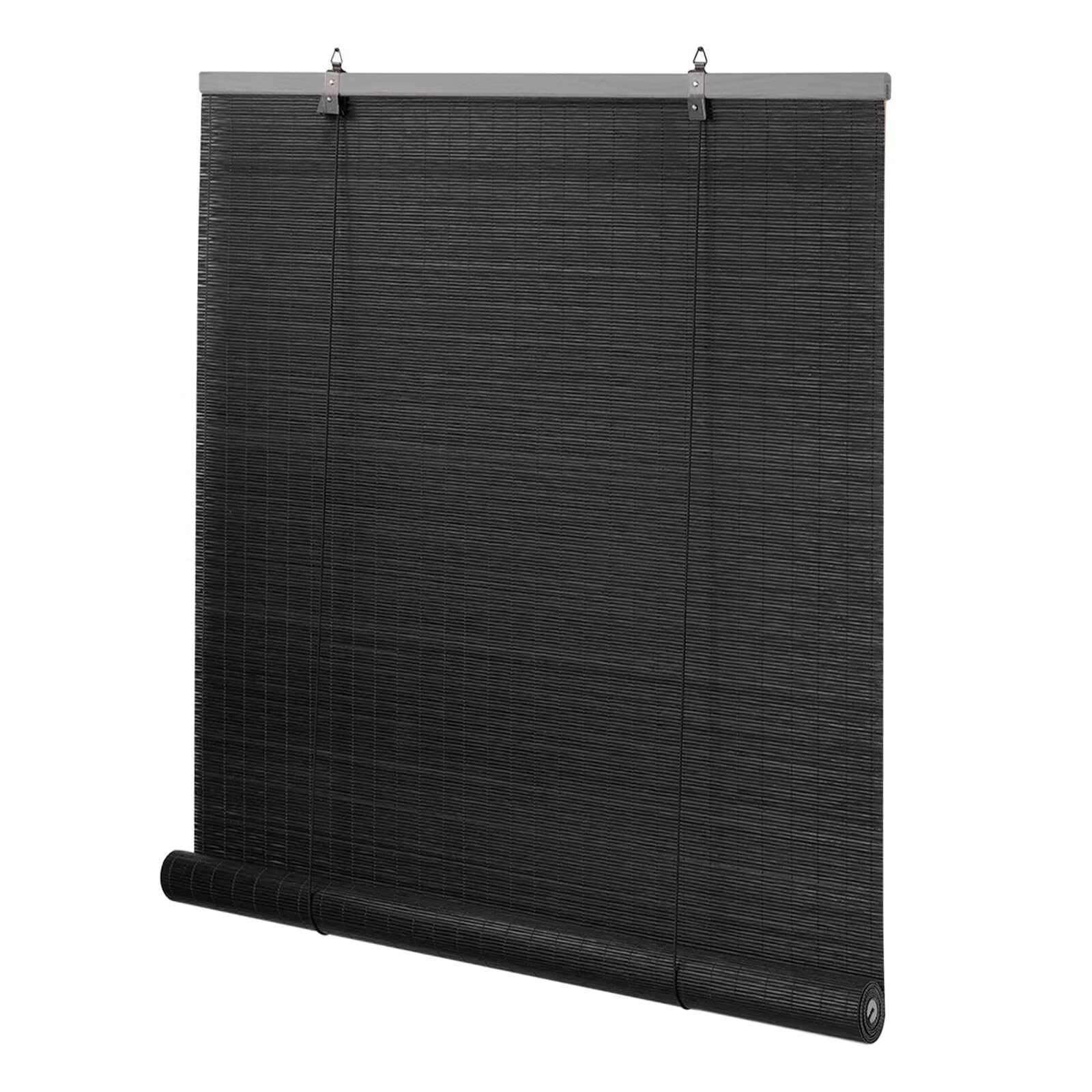 Bamboo Blinds for Interior Windows, Easy to Install Bamboo Shades for Indoor Windows, Custom Roller Shades for Indoor Window and Outdoor Patio, 36" W