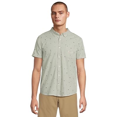 RVCA Exotica Seersucker Short Sleeve Men