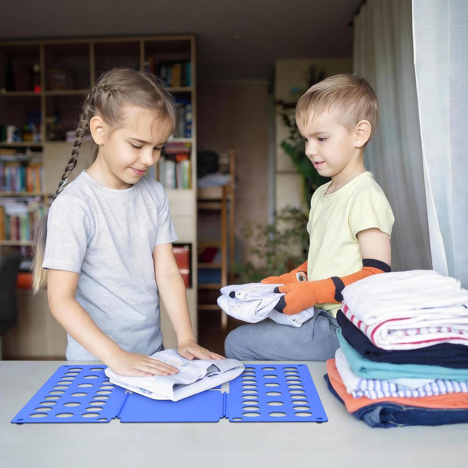 Kids Shirt Folder 15.75"x18.9" for Children Quickly Fold Tshirts image 2