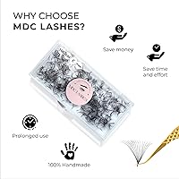 Vista 21 de 500 Promades Eyelash Fans 5D-20D, 0.03-0.05-0.07 Thickness, C/CC/D Curls, 8-18mm Volume Lash Extensions Premade Lash Fans Pro Pre Made False