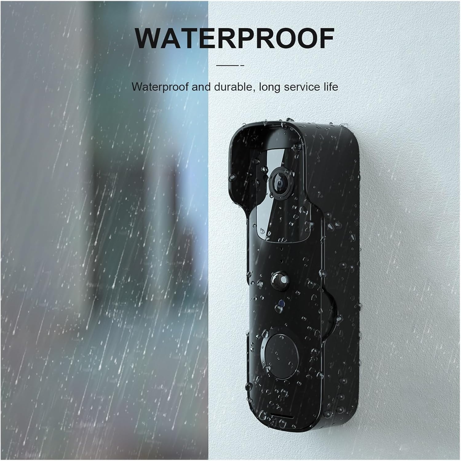 Waterproof design of the doorbell camera