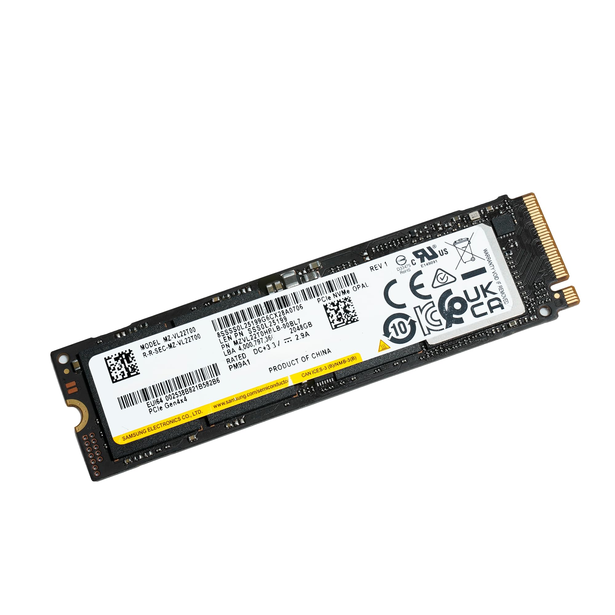 Amazon.com: Samsung PM9A1 MZVL22T0HBLB 2TB Internal Solid State