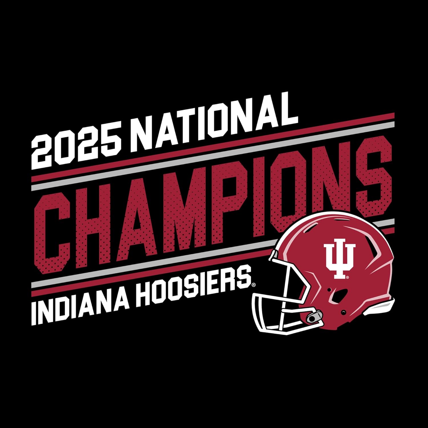 UGP Campus Apparel NCAA University 2025 Football Champions Action Play Sports Team T-Shirt