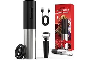 Electric Wine Opener | Effortless Wine Opener with Foil Cutter, Aerator, Vacuum, Pourer