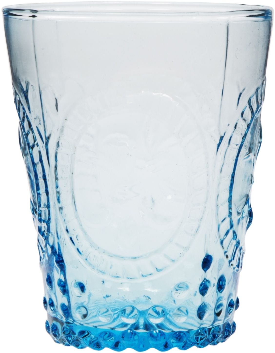 Blue Old Fashioned Glassware 11 Oz Hobnail Tumbler Whiskey Glasses for Wine, Scotch, Cocktails, Juice, and Water – by Home Essentials & Beyond