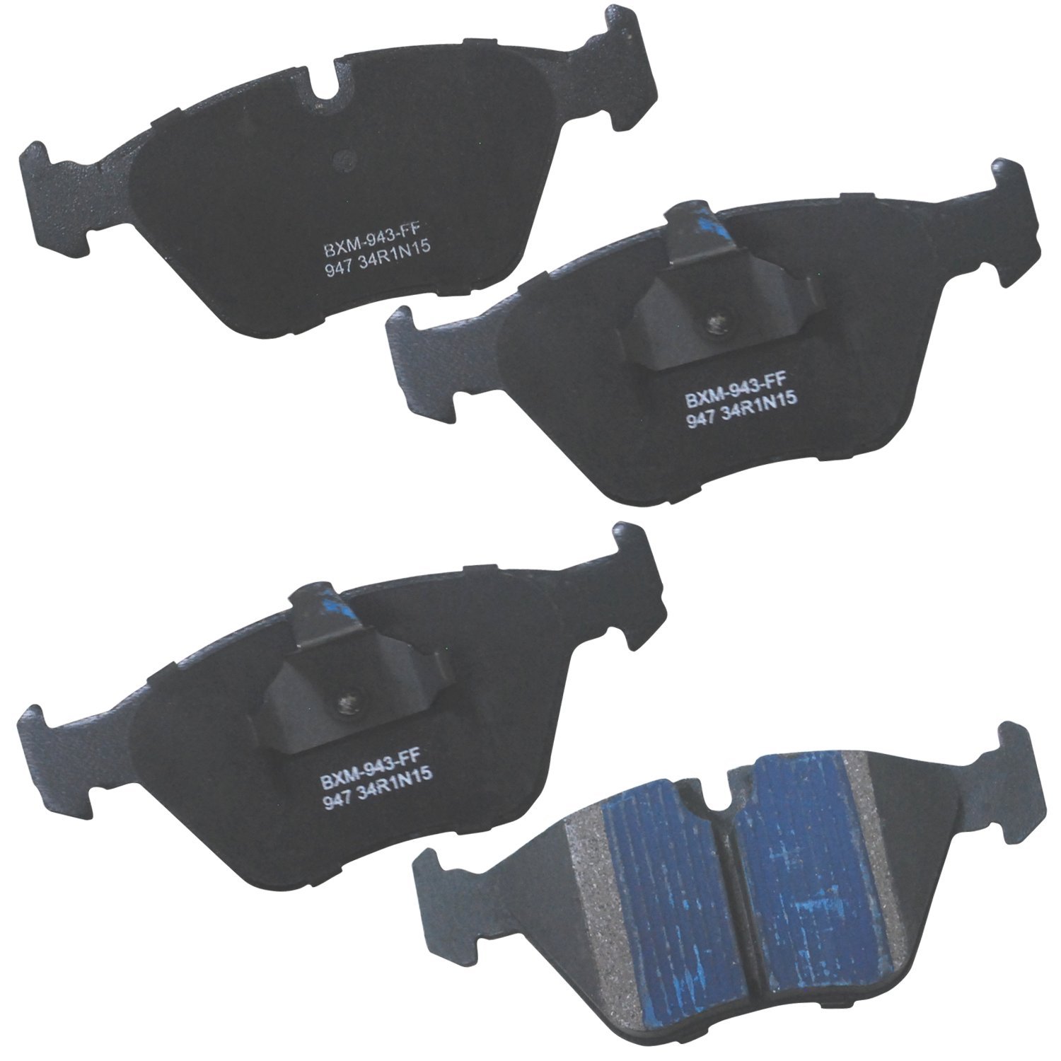 Bendix Premium SBM947 Semi-Metallic Front Brake Pads for BMW 525i 2003-2001, 528i 1996, 528i 2000-1999