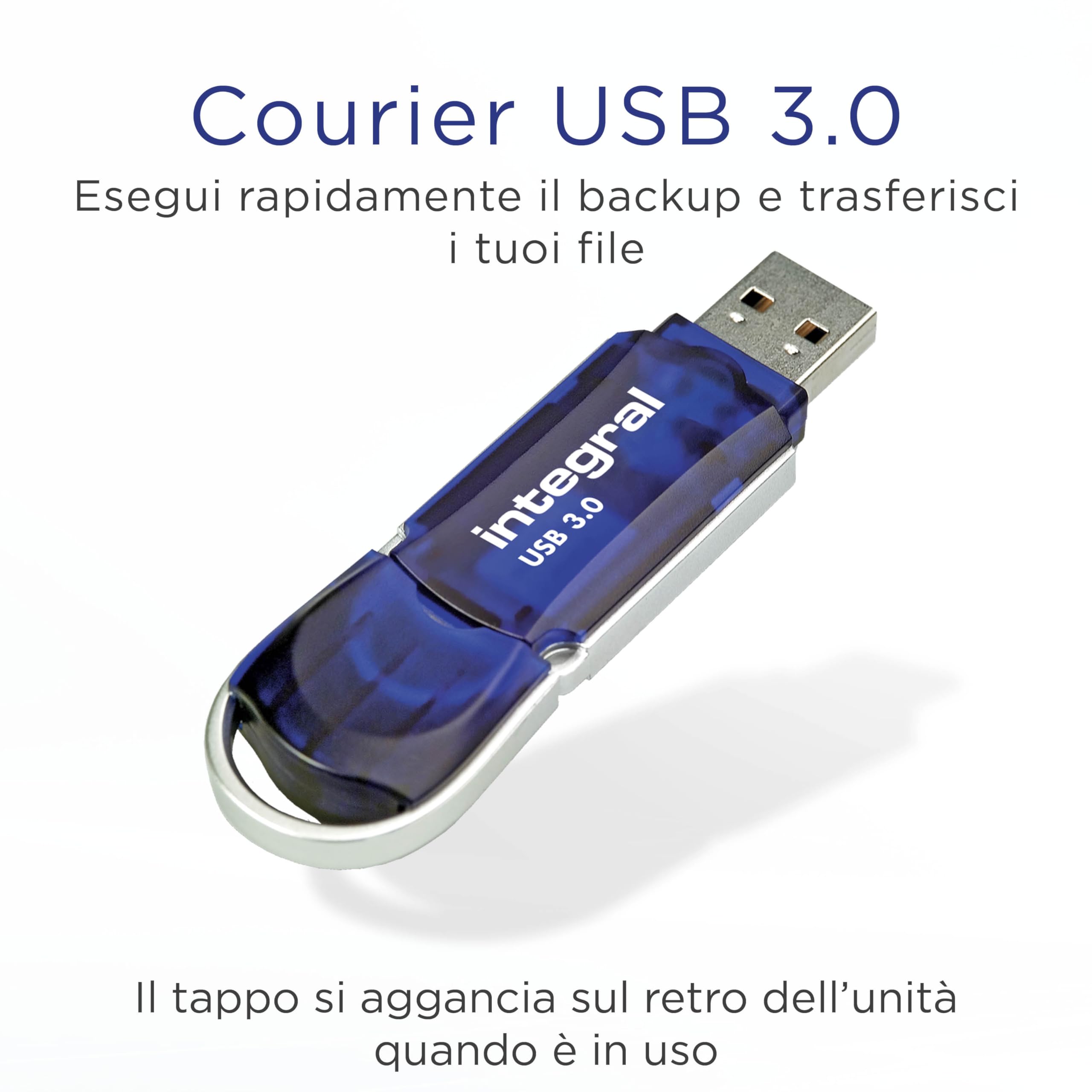 Integral 512GB USBen 1 Flash-Laufwerk Courier Blau – Bild 2