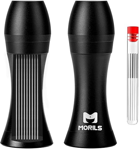 WDT - Herramienta de café expreso, herramientas WDT de café expreso con 9 agujas de resorte de 0.016 in de grosor y 9 agujas adicionales,