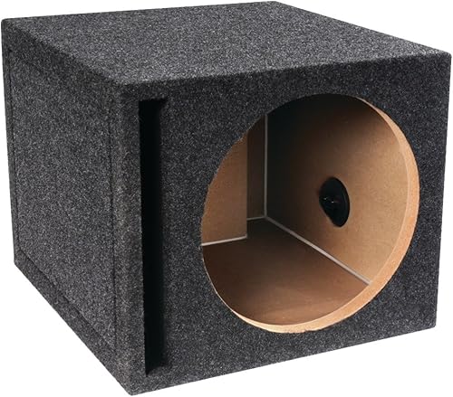 Caja para parlante sellada Bbox, Ventilado de un agujero, Carbón