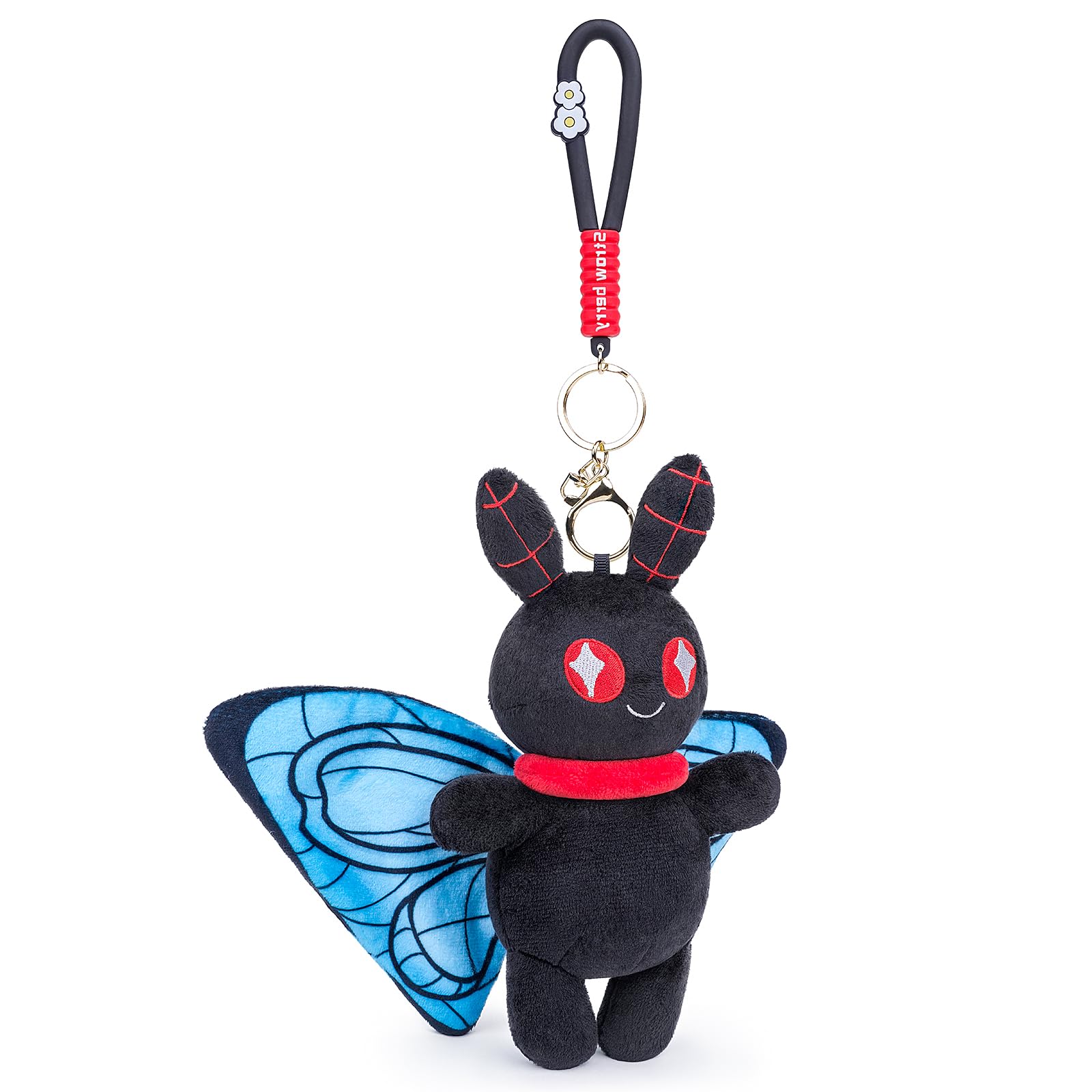 capybaraflying Soft Plush Black moth Widgets Plush Toy, Black moth Animal Plush Toy, Realistic Flying Insects Stuffed Animal Silkworm moth Gift for Kids and Adults - 22cm/8.6in - Image 2