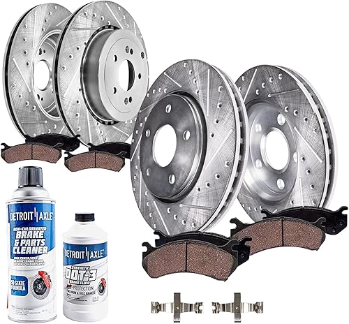 Miniatura 26 de Detroit Axle - Zapatas de freno traseras para Ford F-150 F-250 Expedition Lincoln Navigator Town Car Mark LT, reemplazo de zapatas de freno