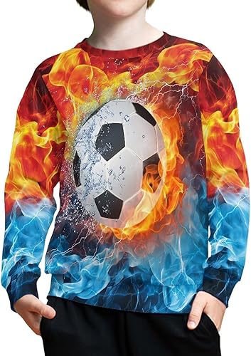 Sudadera para adolescentes para niños y niñas, jóvenes y niños, sudadera deportiva para estudiantes de escuela primaria