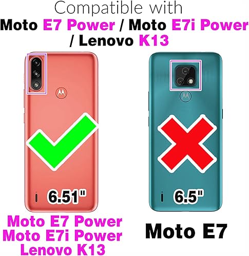 Miniatura 2 de Funda de teléfono para Moto E7 PowerMotorola E7i PowerLenovo K13 con protector de pantalla de vidrio templado y accesorios de célula híbrida dura y