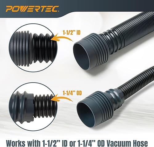 Vista 19 de POWERTEC 70296 Reemplazo del adaptador de manguera atornillada, adaptador de manguera roscada de 1-1/2 pulgadas para kits de montaje POWERTEC 70175