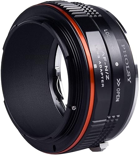 Miniatura 6 de PHOLSY Adaptador de montaje de lente con anillo de control de apertura compatible con lente Sony A Minolta AF a cámara Nikon Z Mount Compatible con
