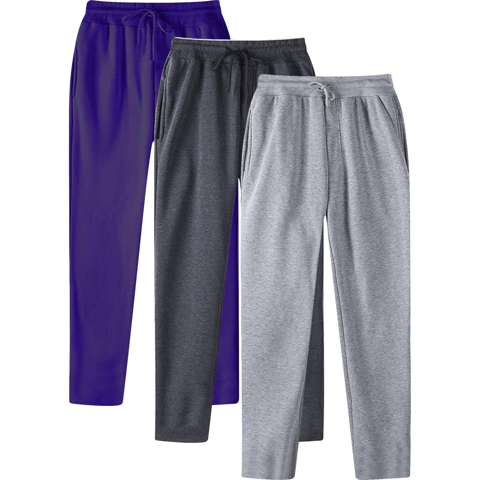 Pantalon Deportivos para Hombre Pantalones Chandal Hombres Recto Largos Deporte Running Pantalóns Cómodo Cintura Elástica De Treino Gimnasio Chinos Jogger con Bolsillos