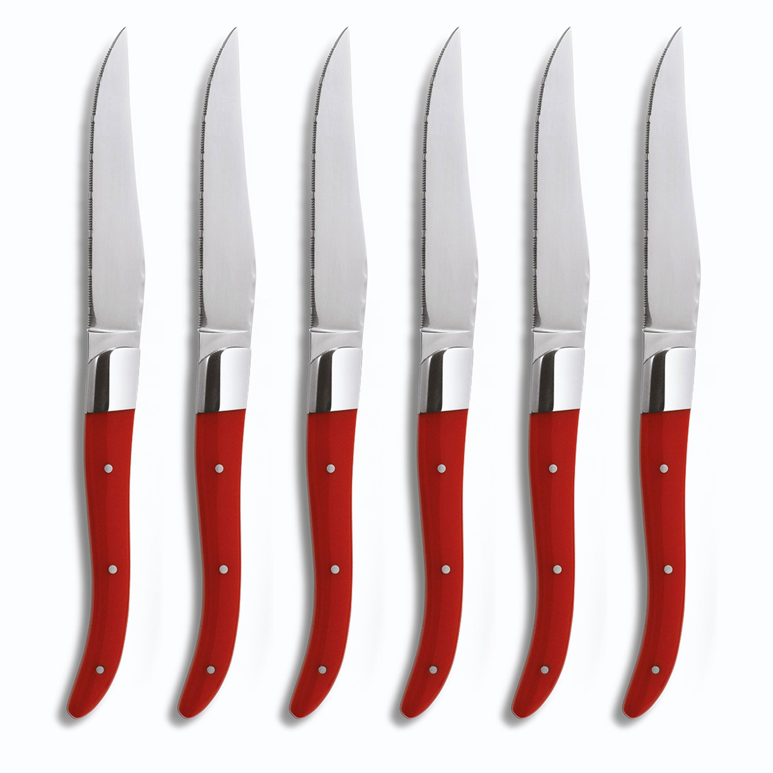 Comas - Cuchillo Chuletero ARC 6 piezas Comas Rojo 225 mm.