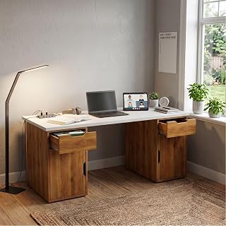 FFO Nova Study Table for Home with 2 Side Storage & Drawer, 150 X 60 Large Size Top, Home Office Laptop Desk, Writing Desk... Price In India