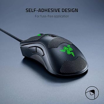 Razer Mouse Grip Tape fur DeathAdder V2, DeathAdder Elite, DeathAdder Essential (Rutschfest, Selbstklebend, Vorgeschnitten)