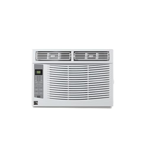 Kenmore KM6K-R 6,000 BTU Window Air Conditioner for Small to Medium Rooms up to 250 Sq. Ft. – Quiet Cooling, Remote Control, Easy Install, Energy Efficient, Digital Display, Washable Filter