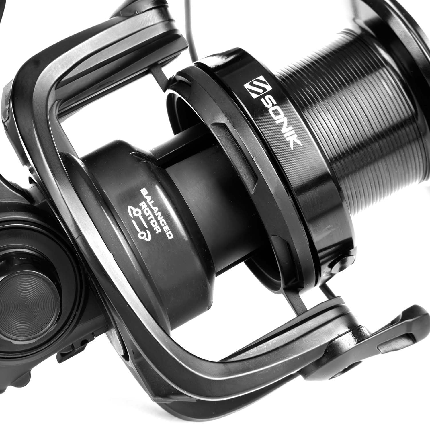 Sonik Xtractor+ FS 6000 LC BC0055 - Mulinello per pesca alla carpa, colore: nero opaco