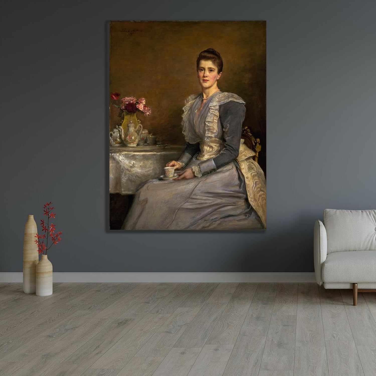 ArtDirect Portrait of Mary Endicott (d.1957), Mrs Joseph Chamberlain (1890-91) Unframed Art Print Giclee Poster by Sir John Everett Millais - Ready for Framing with Customization Sizes 8x10, 11x14, 15x20, 24x32, 36x48 and 45x60 inches