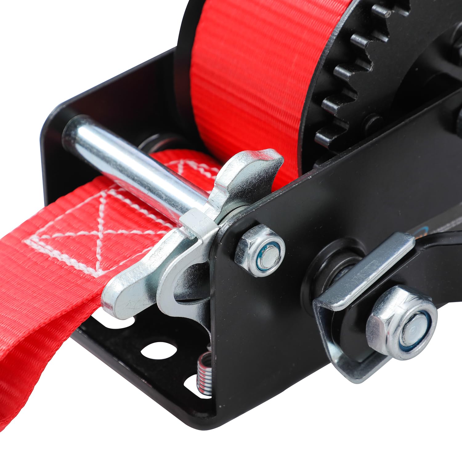KATSU Tools Treuil Manuel 600lbs 270kg avec Sangle en Polyester de 6m, pour Remorques de Bateau, Caravane et Applications Marines 325920