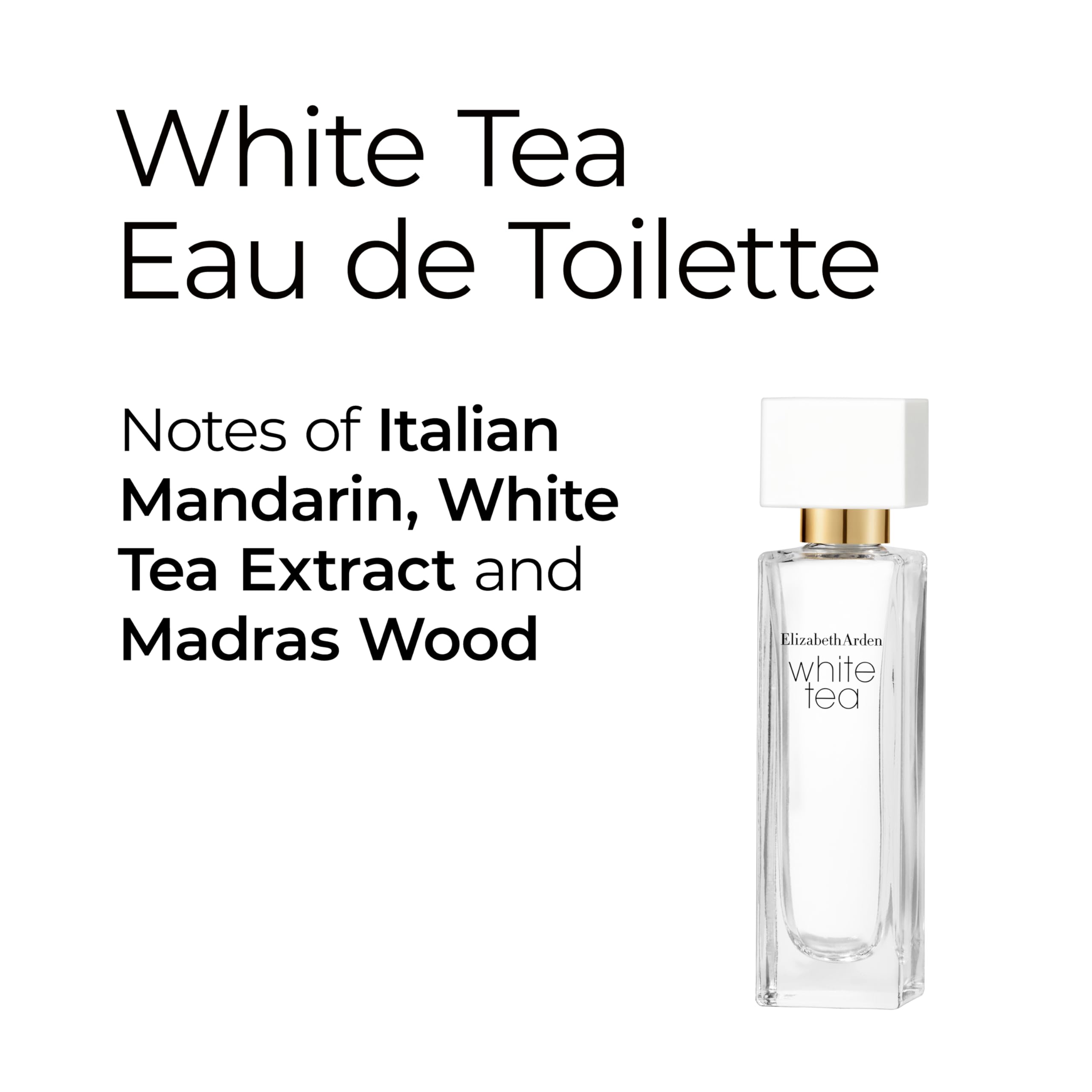 Elizabeth Arden, Juego de regalo de té blanco, Fragancia floral y vibrante, 3 miniaturas de 10 ml, regalo para mujeres