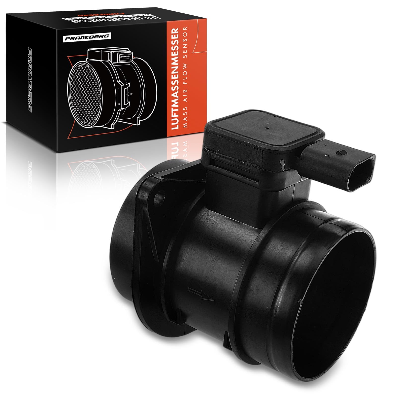 Frankberg Luftmassenmesser mit Gehäuse Kompatibel mit A1 A3 Beetle Caddy Golf VI J-e-t-t-a III/IV P-a-s-s-a-t Variant T-o-u-r-a-n 1.6L 2009-2019