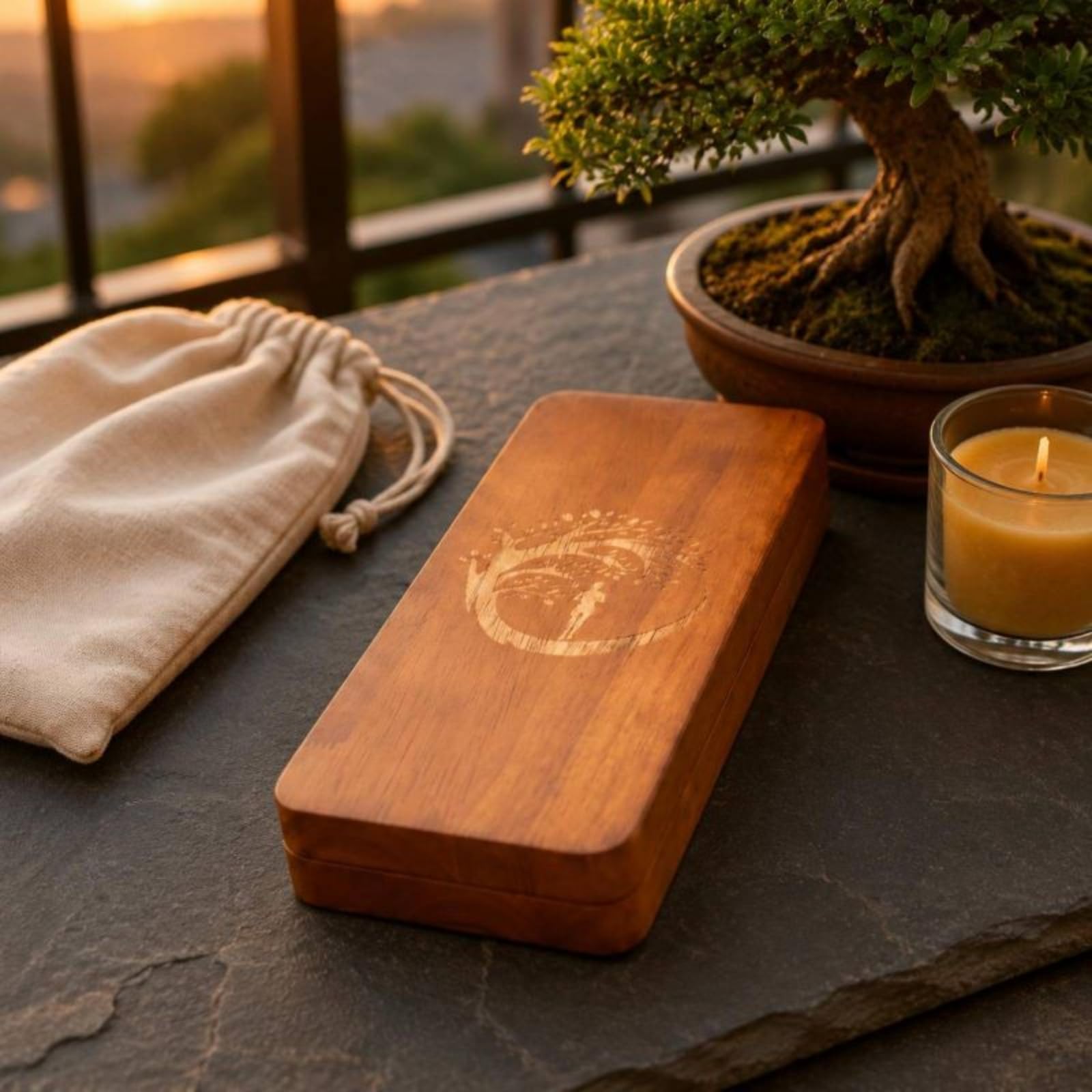 TISHITA Tabla de Acupresión Estera de Reflexología Tabla de Masaje para Pies Placa Estimulante de Madera con Diseño Estable para Principiantes y Estímulo