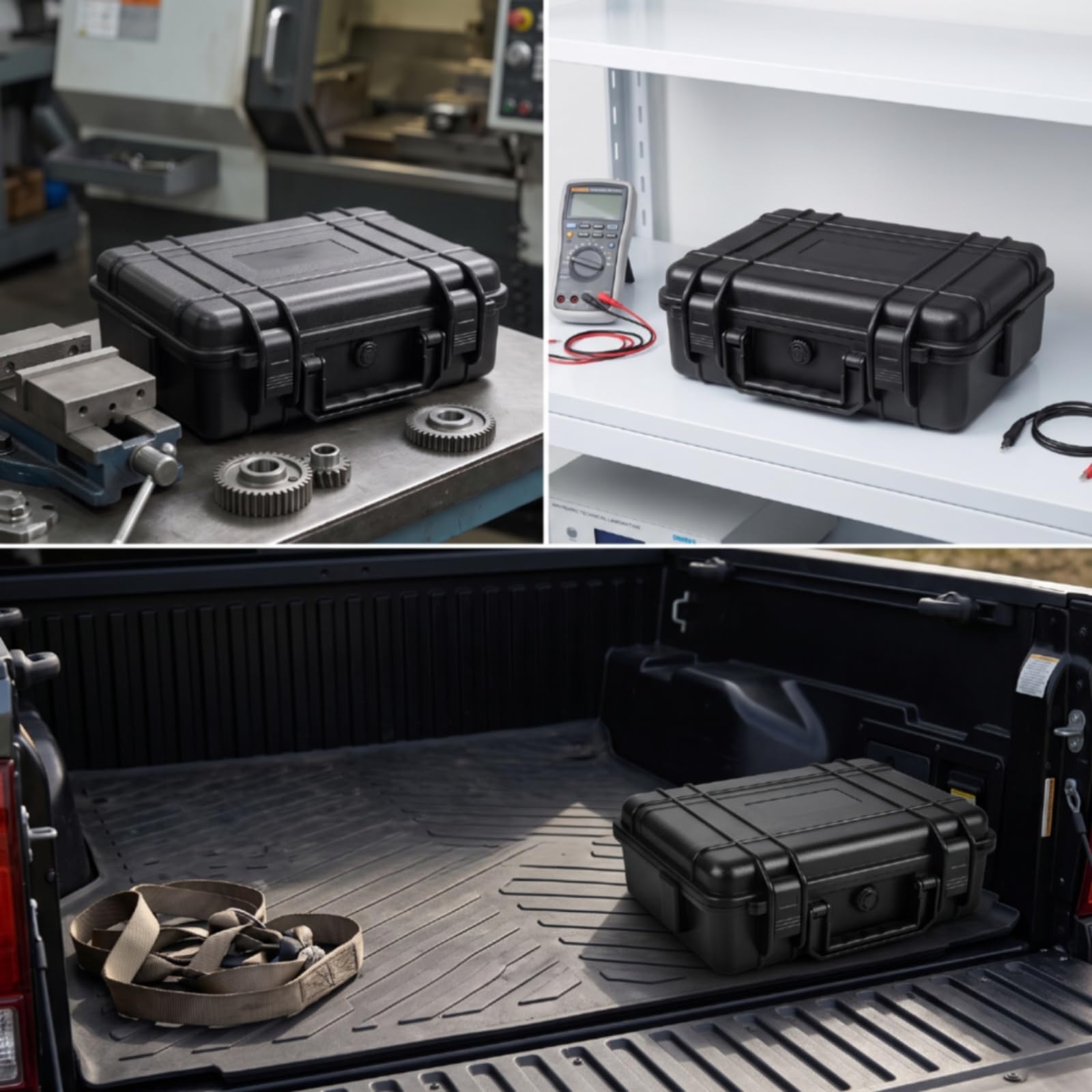 Valigetta Porta Attrezzi Vuota Antiurto Valigetta Rigida Professionale Custodia Impermeabile per Tecnici, Elettricisti, Trasporto, Cantiere, Officina
