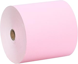 TERMICPAL 10 Rollos 80x80 Papel Térmico Color Rosa