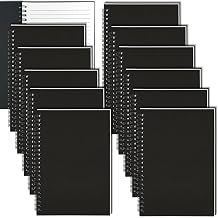 12Pack Spiral Notebook, 5.7x8.3 Small Notebooks for Work 120Page Note Pads | Multipack Blank Kraft A5 College Ruled Notebook Journal Spiral Bound for Writing Lined Notepad for Office School Journaling