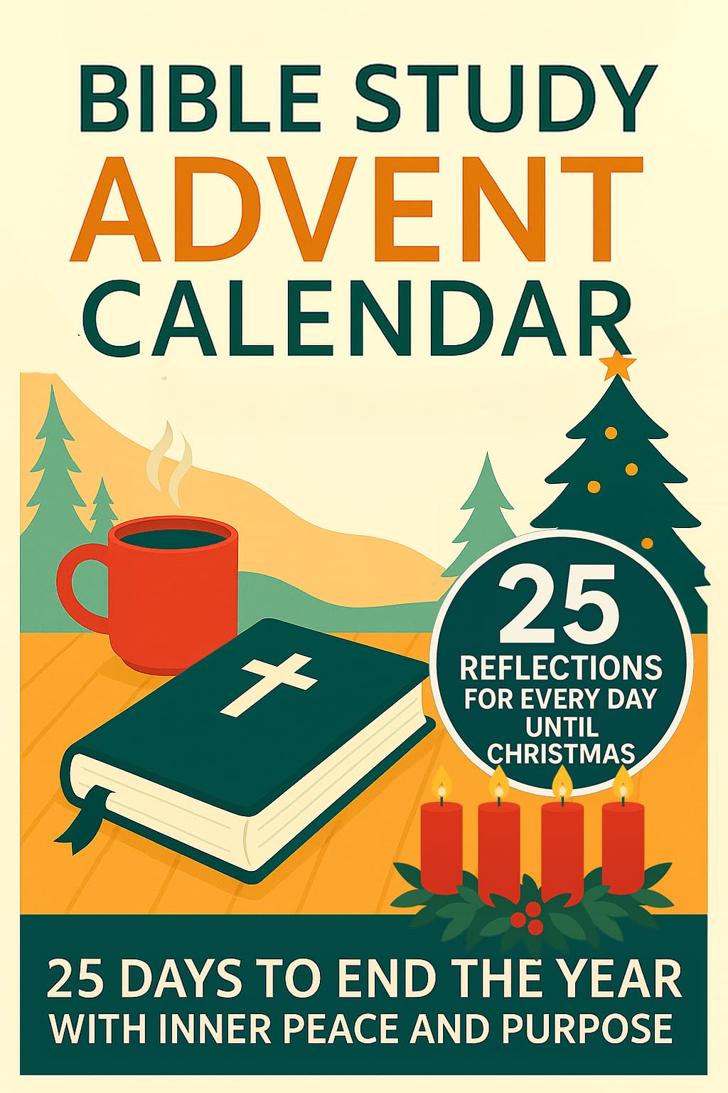 The Bible Study Advent Calendar: 25 Days Until Christmas Full of Bible Stories, Reflections, and Time With God, to End the Year With Inner Peace and Purpose